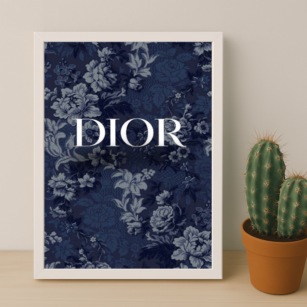 Cadre photo Dior Blue Flowers