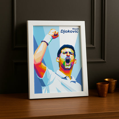 Poster Photo Tennis - Novak Djokovic Illustration