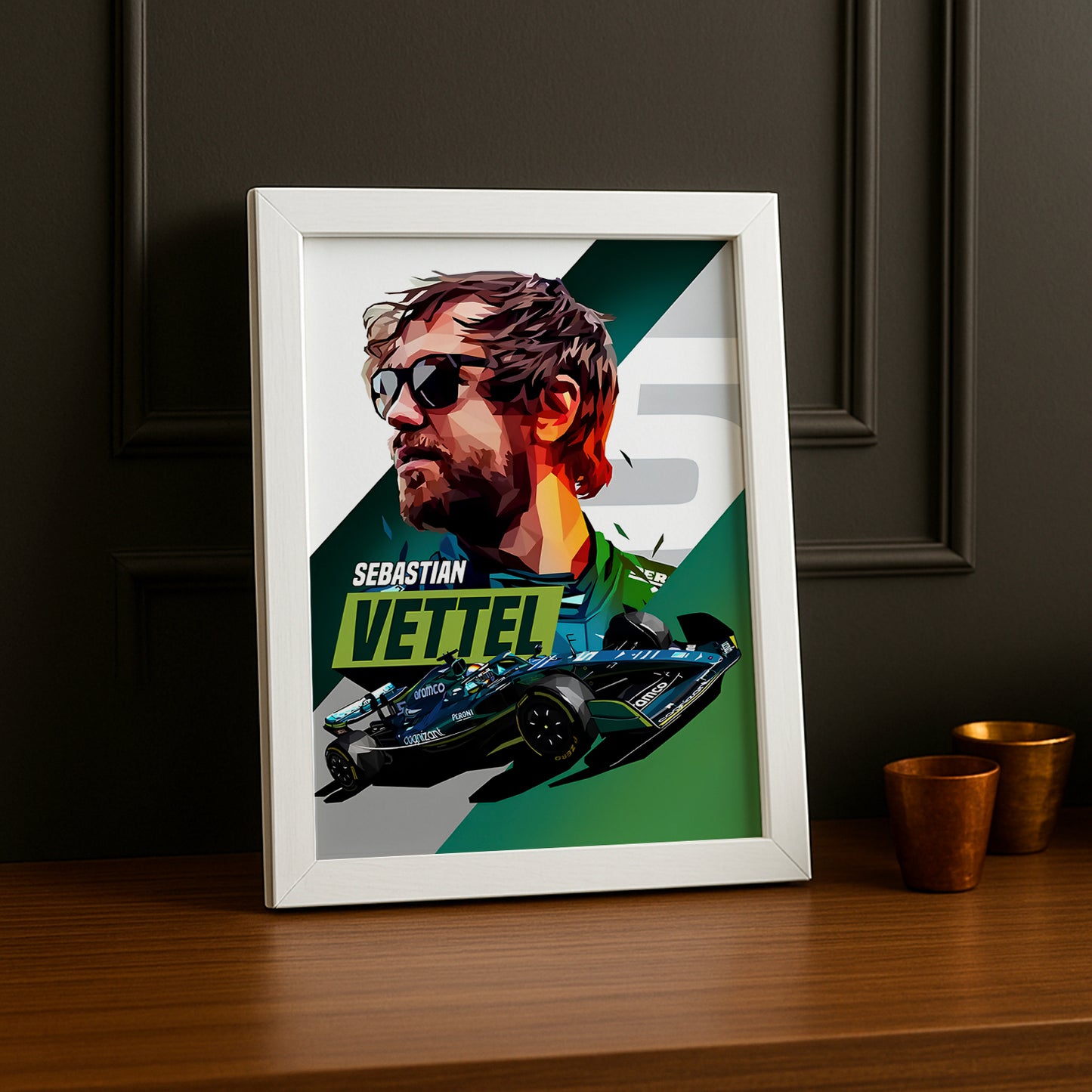 Cadre photo Sebastian Vettel Formule 1
