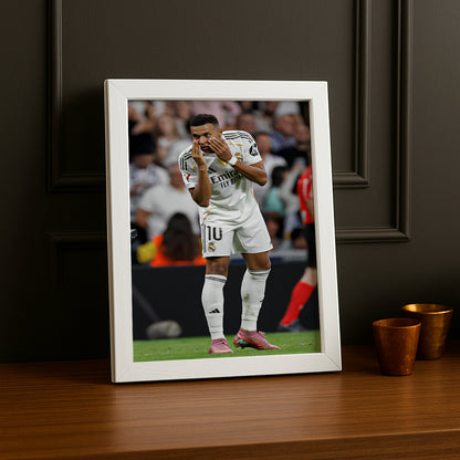 Poster encadrée Real Madrid - Kylian Mbappé Célébration