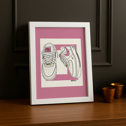 Cadre Photo Nike - Air Force 1 Rose