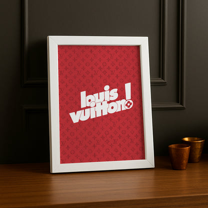 Cadre photo Louis Vuitton Red
