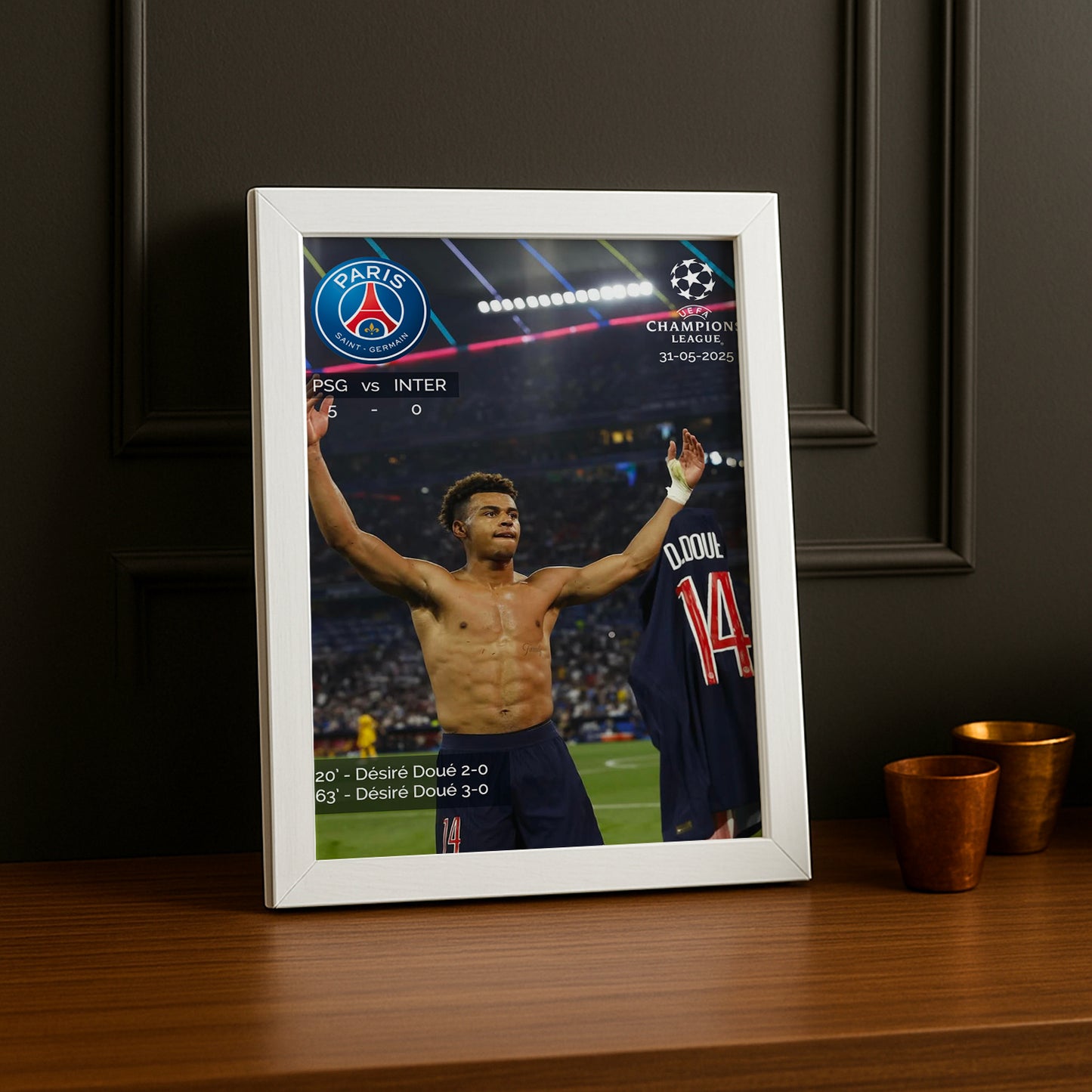 Poster Paris Saint-Germain Désiré Doué