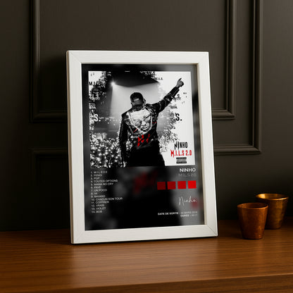 Poster Ninho - Album M.I.L.S 2.0