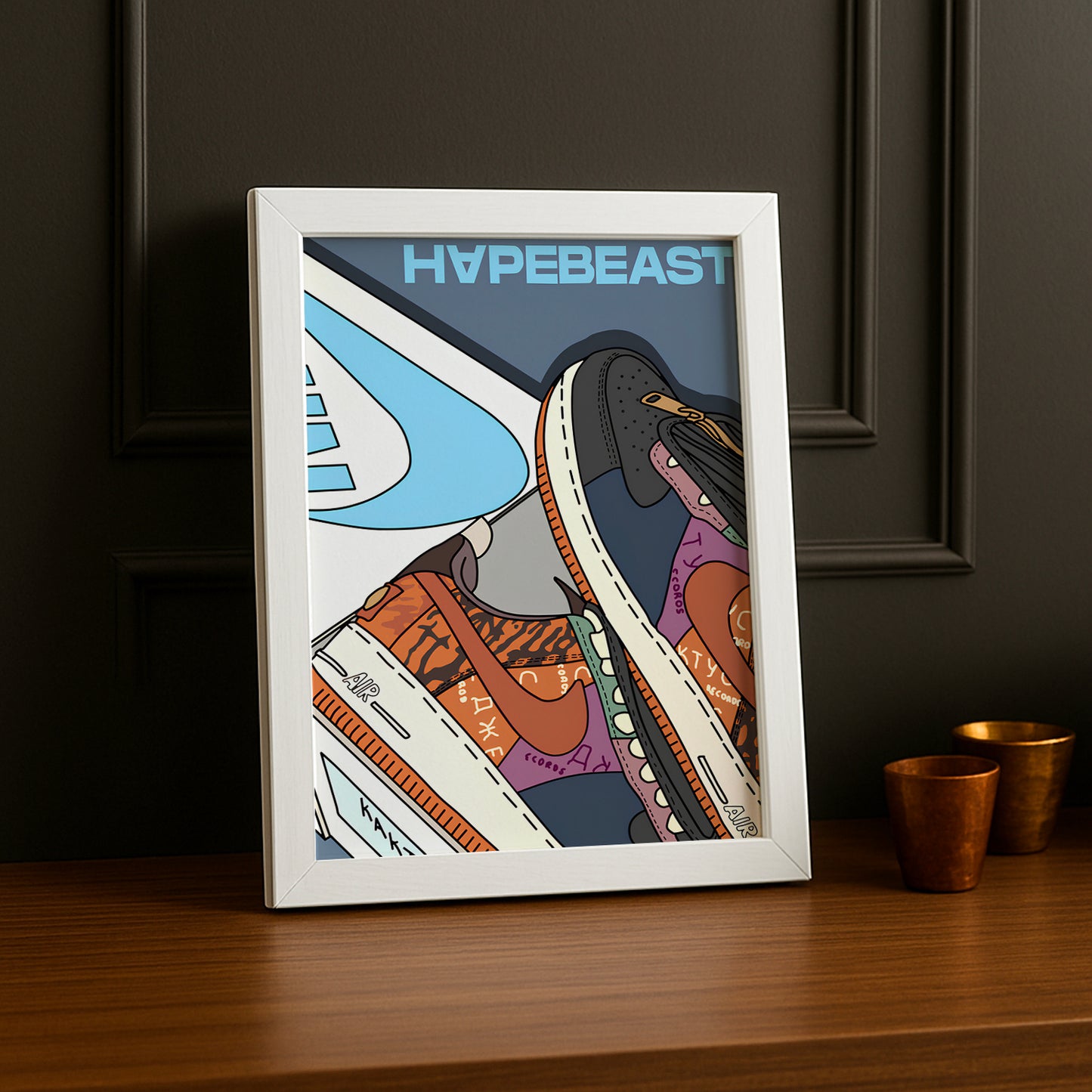 Cadre photo Air Force 1 x Travis Scott