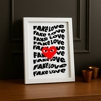 Cadre photo Comme Des Garçons Fake Love