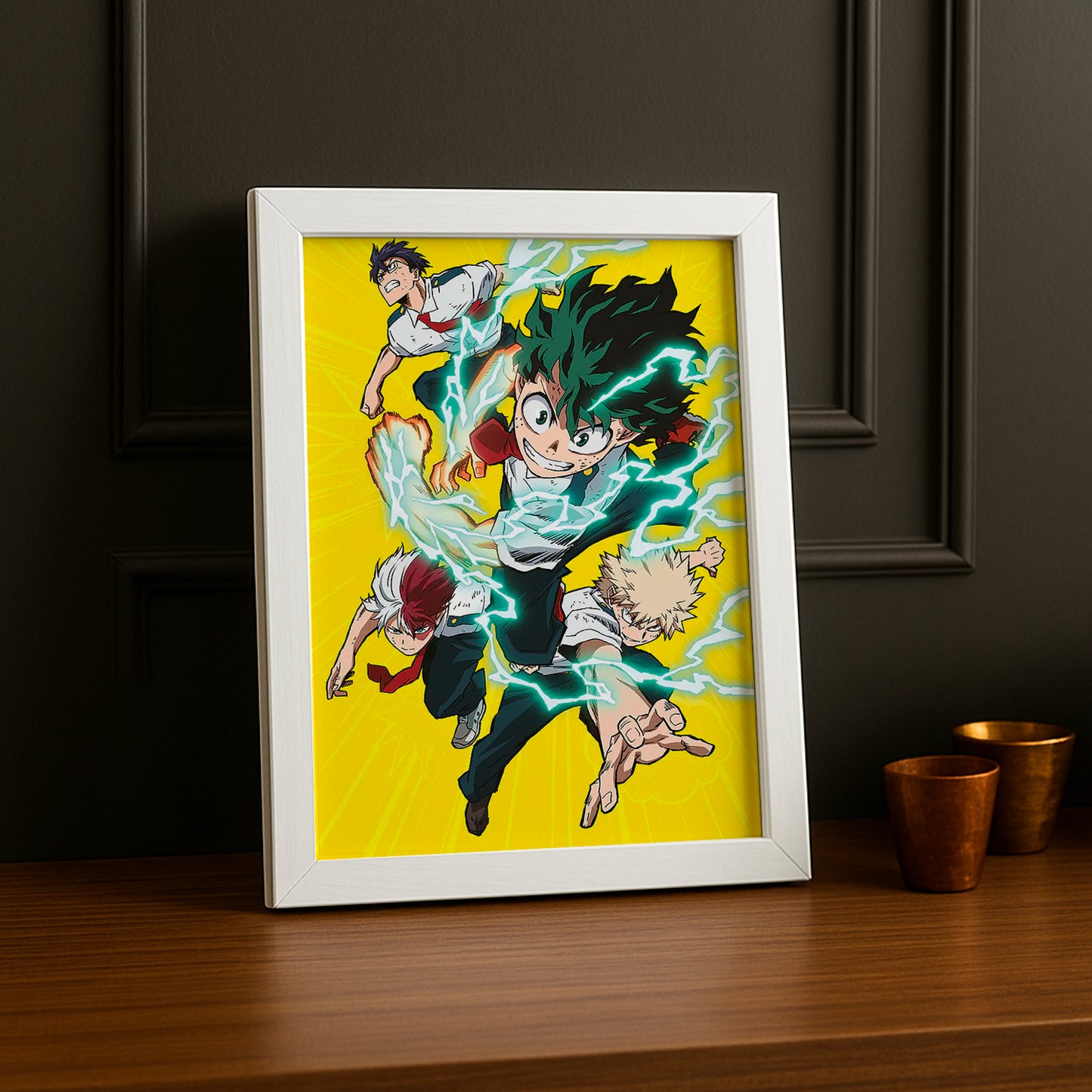 Cadre Photo My Hero Academia - Yellow Team