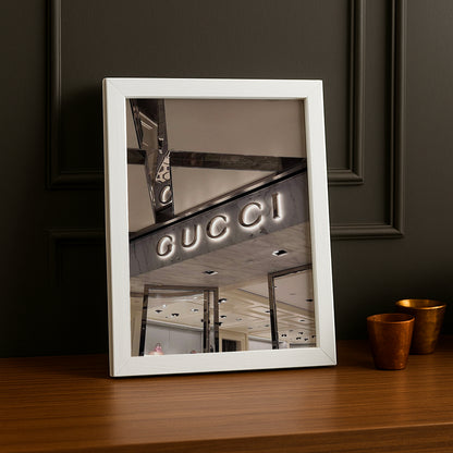 Cadre Photo Gucci - Devanture Argentée