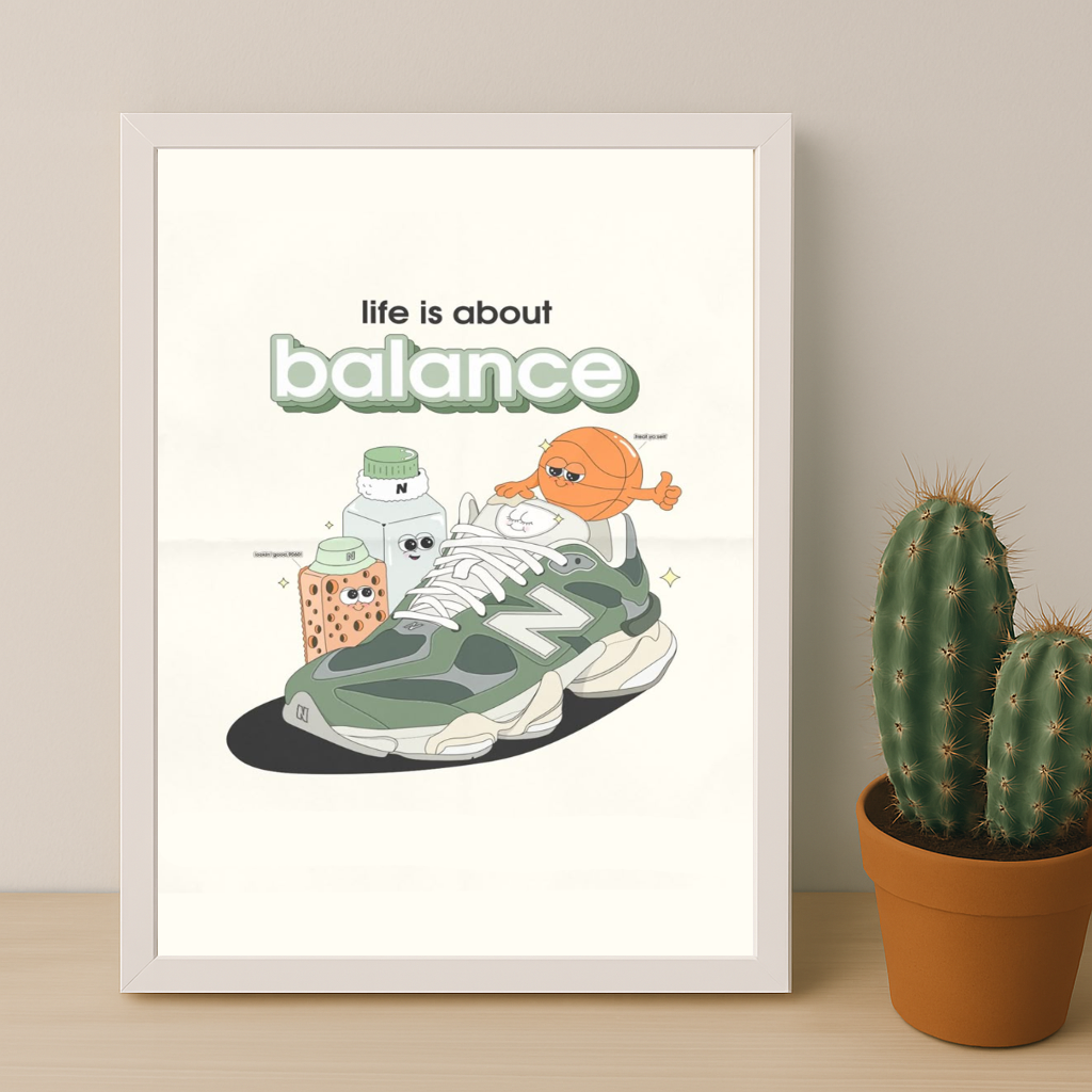 Cadre photo New Balance - life is about balance