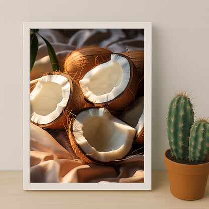 Poster Naturel - Noix de coco
