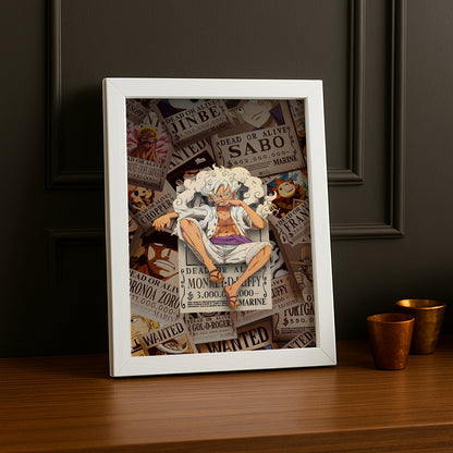 Cadre photo Luffy One Piece Gear