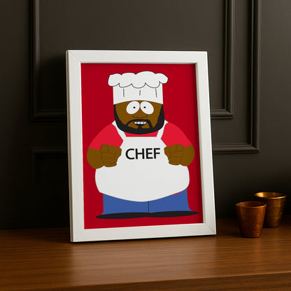 Cadre Photo South Park - Chef