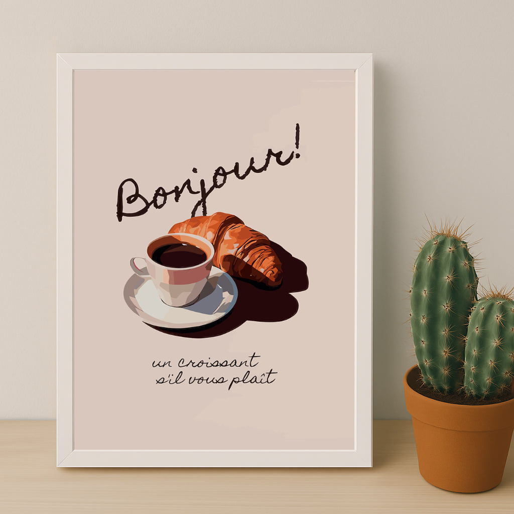 Cadre photo Coffee Lover - Croissant