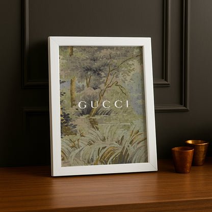 Cadre Photo Gucci - Tapisserie jaune