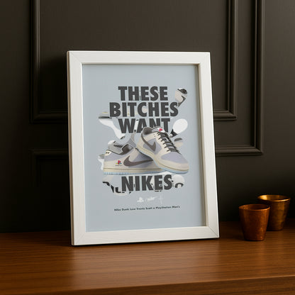 Poster Nike Dunk Low Travis Scott x PlayStation Men's