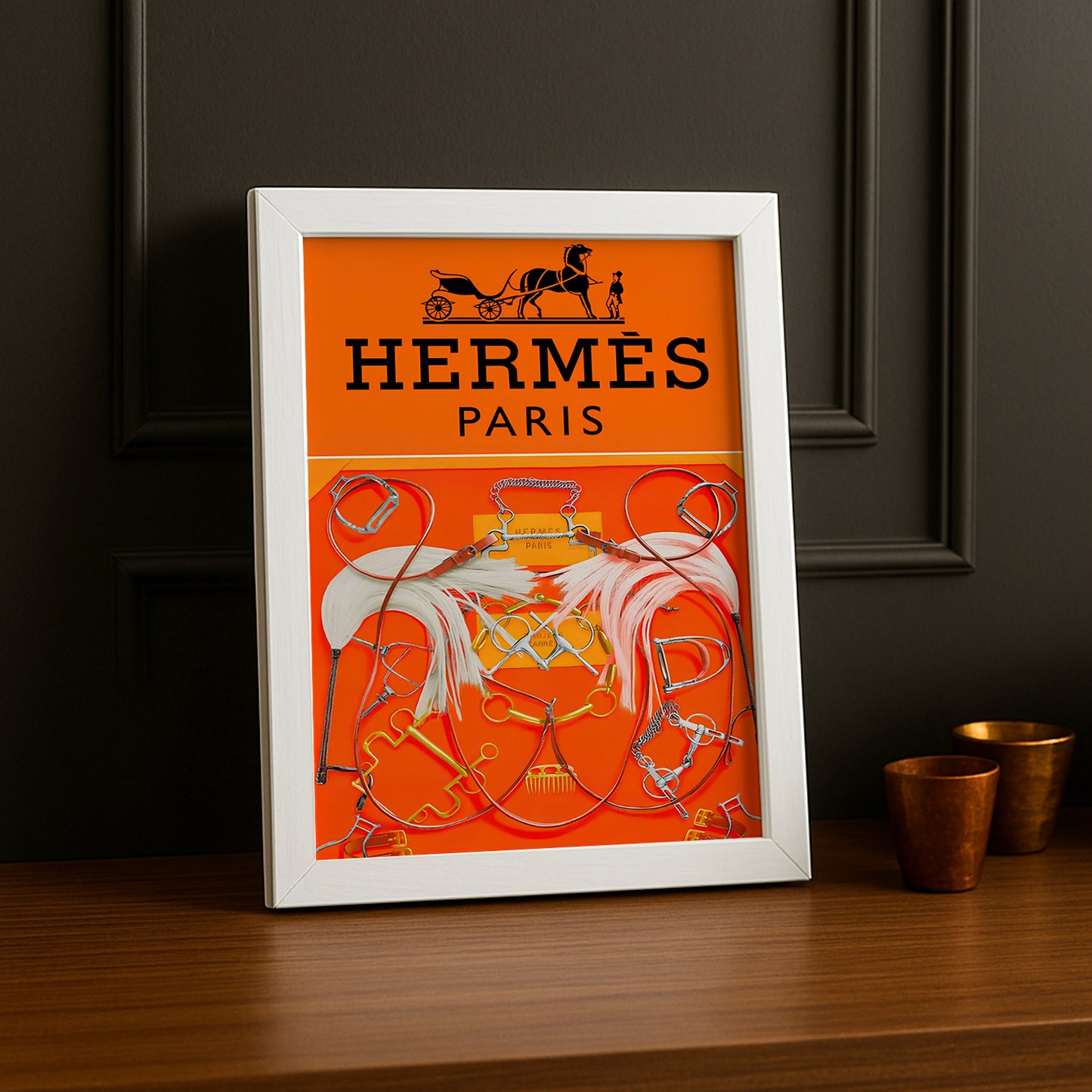 Cadre photo Hermès - Orange Paris