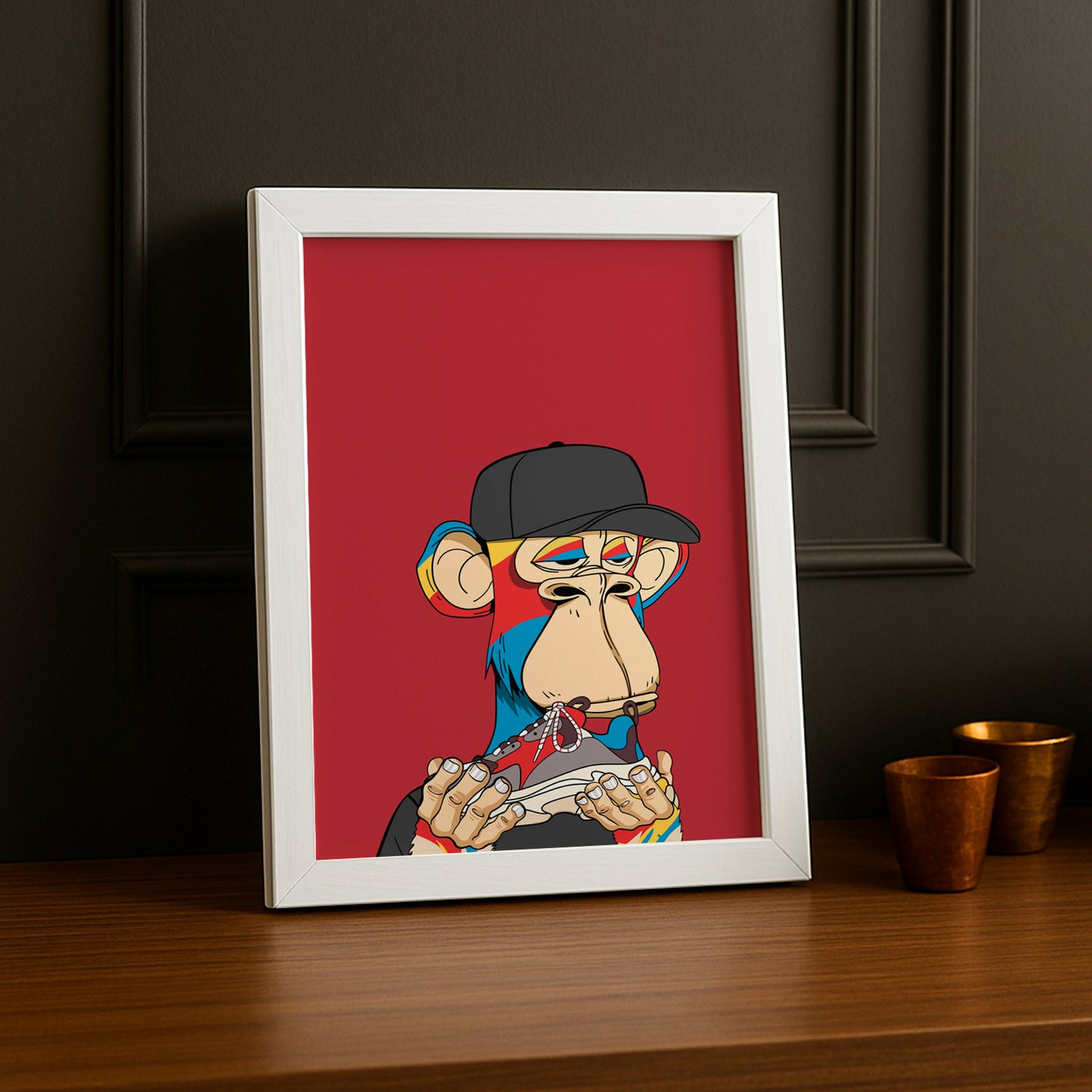 Cadre photo Bayc Ape Balenciaga Triple S