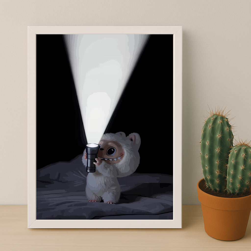 Poster Labubu - Lampe Torche