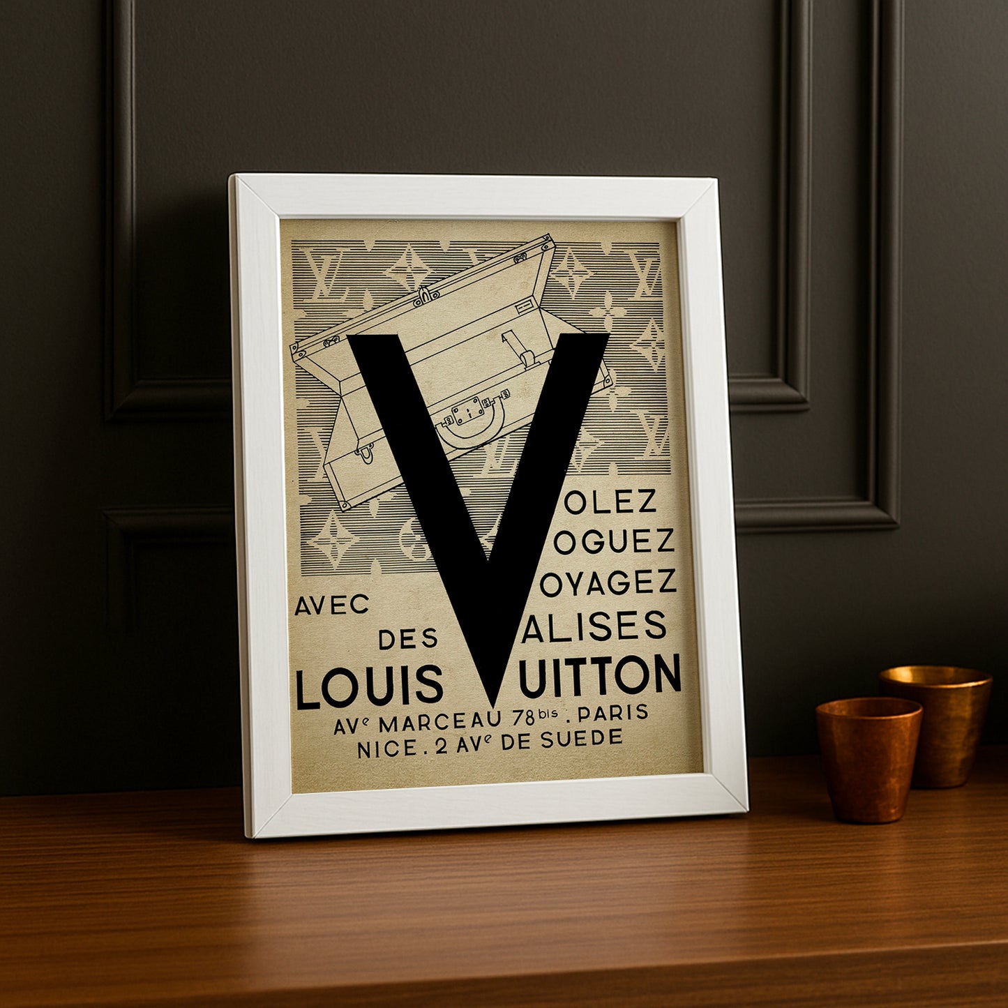 Cadre photo Louis Vuitton Volez, voyagez, voguez