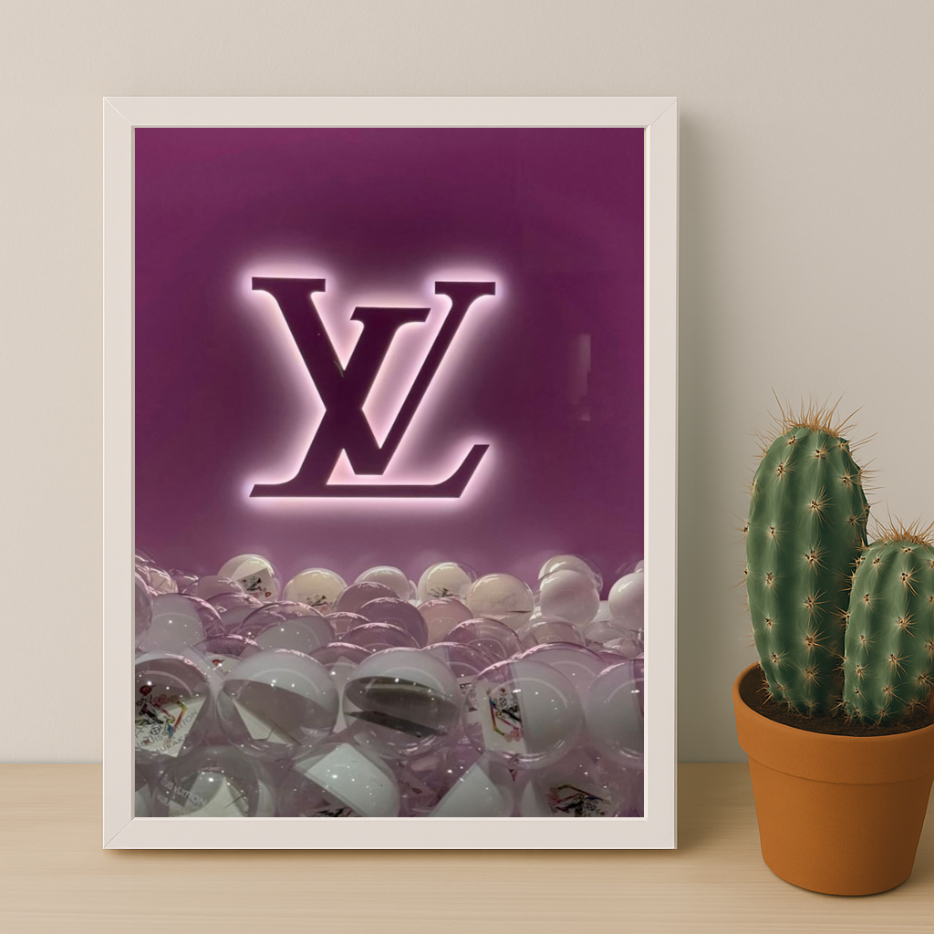 Cadre photo Louis Vuitton Fuschia