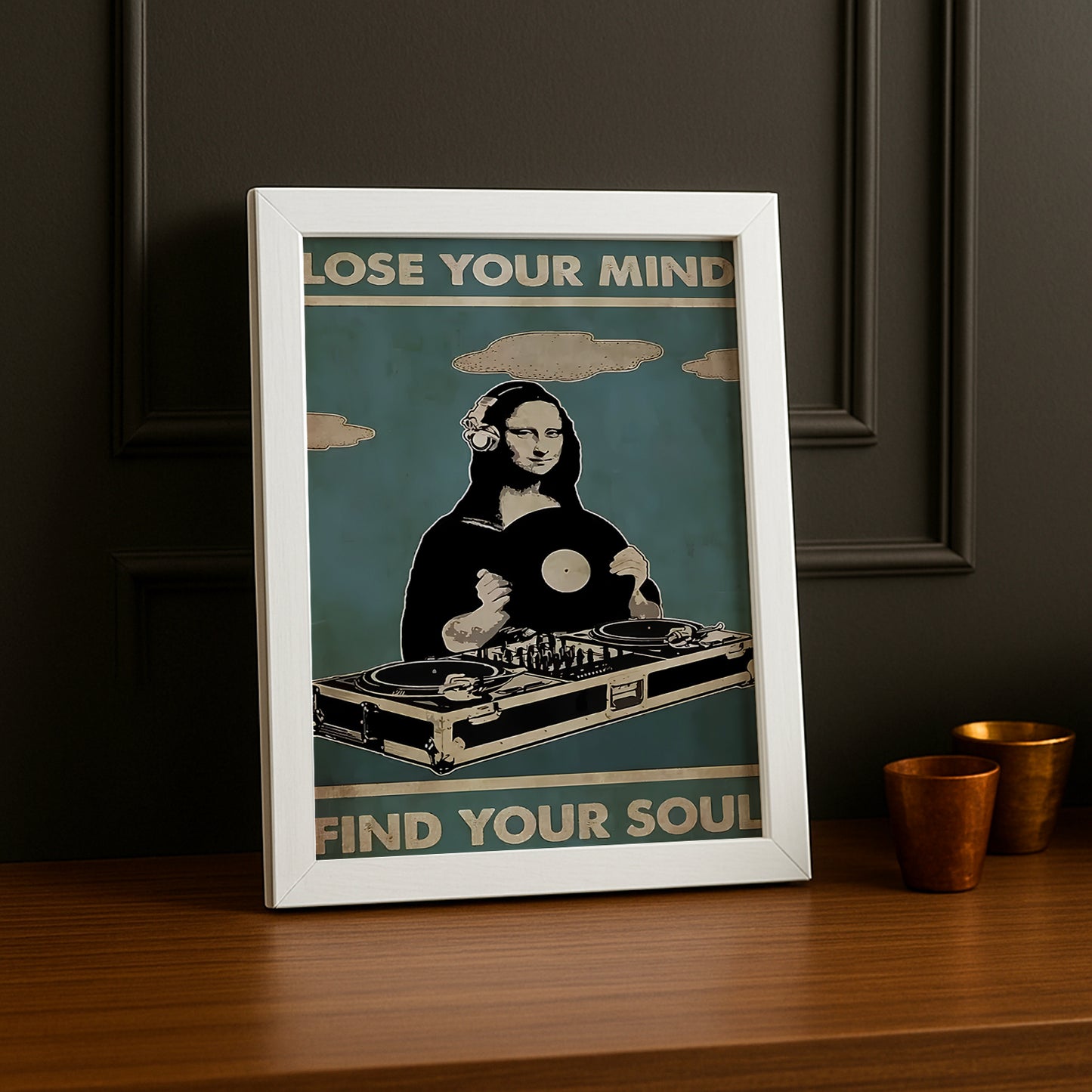 Cadre photo Mona Lisa La Joconde Lose Your Mind