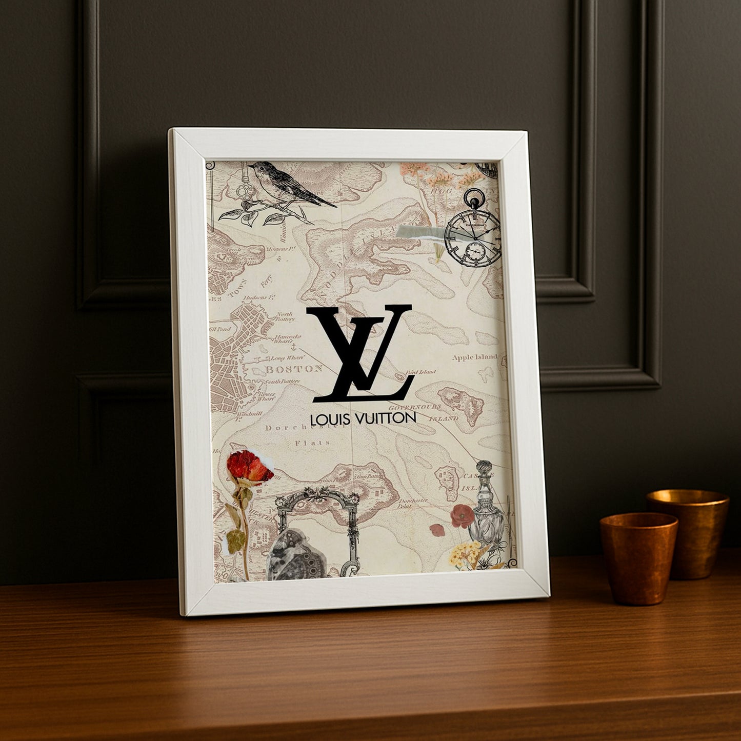 Cadre photo Louis Vuitton - Map