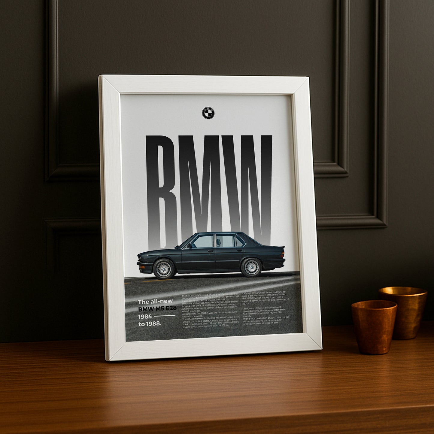 Poster Voitures - BMW M5 E28