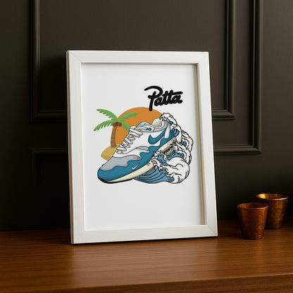 Poster Nike Patta bleu