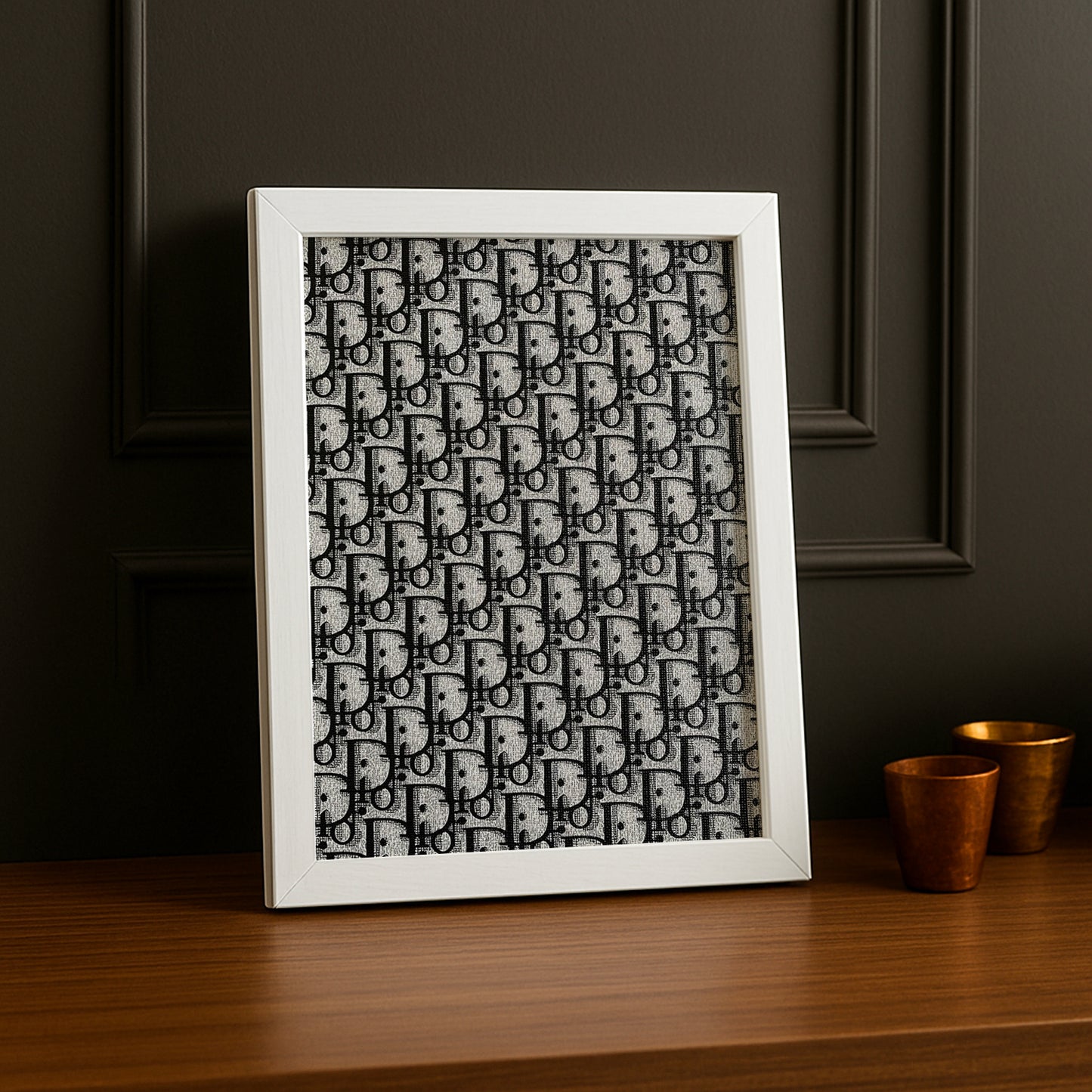 Cadre photo Christian Dior - Monogram Gris