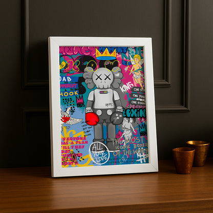 Cadre photo Kaws Magasine