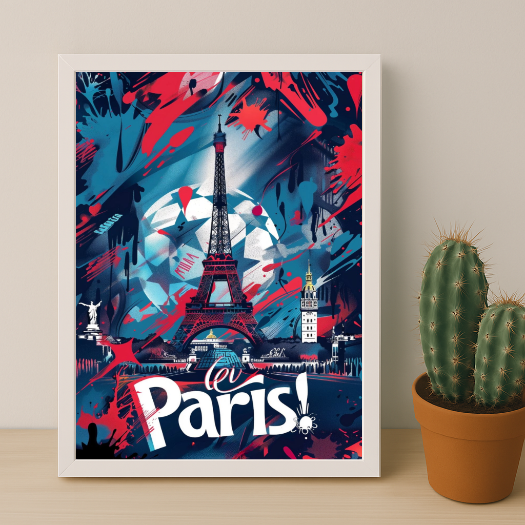 Poster Paris Saint-Germain illustration