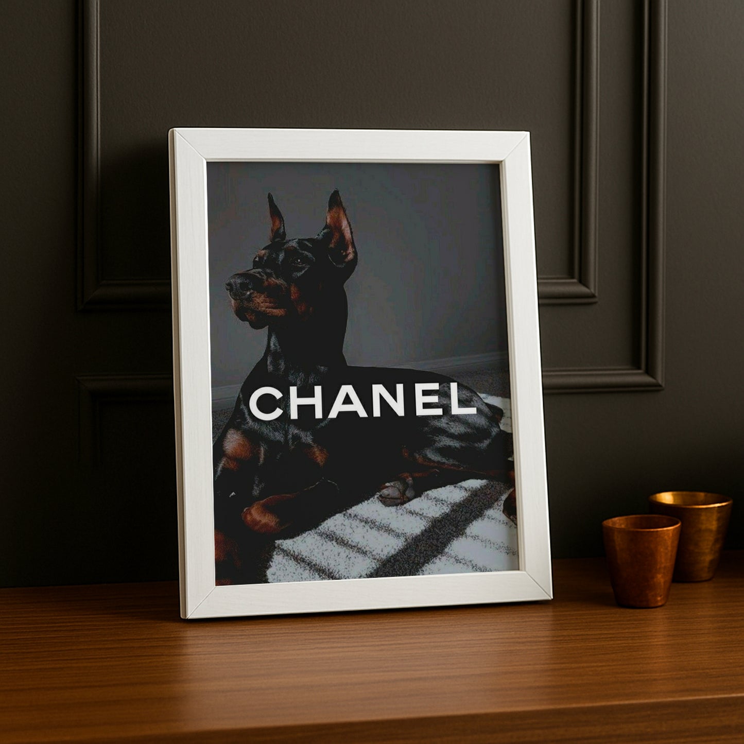 Cadre photo Chanel - Doberman
