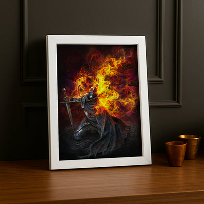 Cadre Photo Elden Ring - Knight in Flames