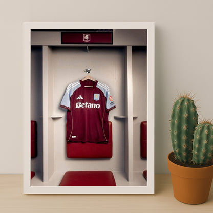 Cadre photo - Maillot Aston Villa 25-26