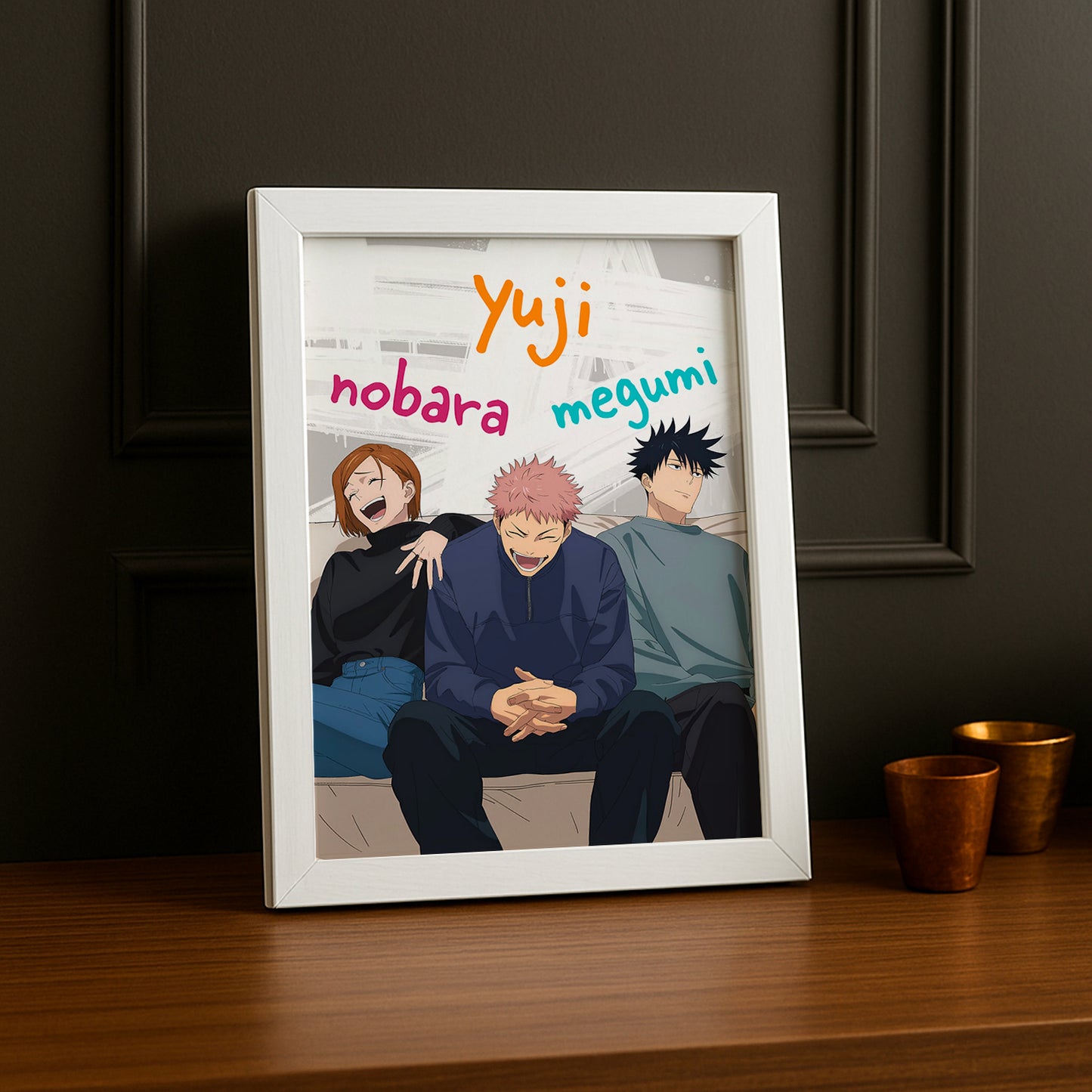 Cadre Photo Jujutsu Kaisen - Nobara, Yuji, Negumi