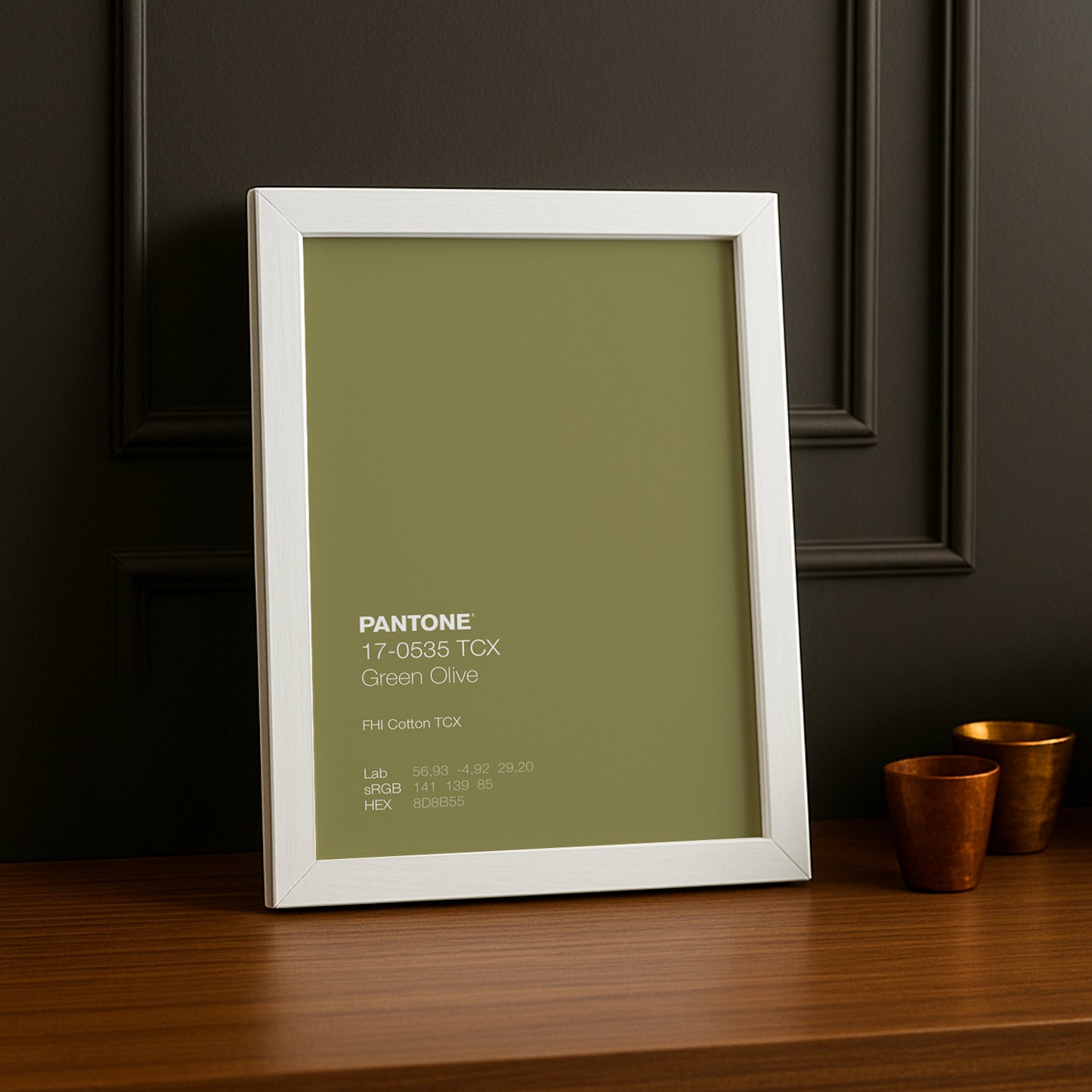 Cadre Photo Pantone - Green Olive