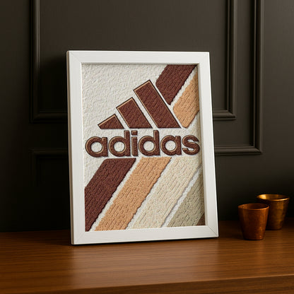 Cadre photo Adidas - Aesthetic Beige Logo