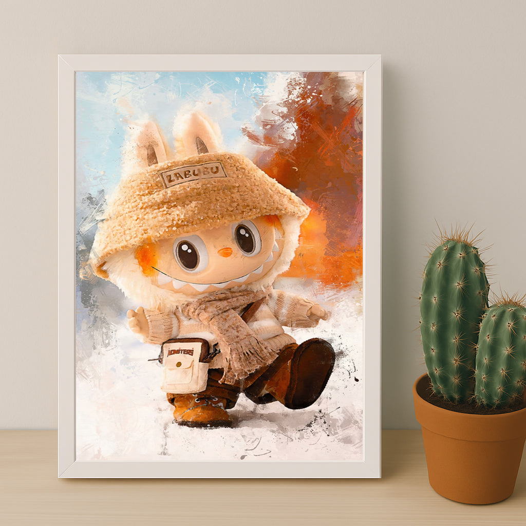 Poster Labubu - Beige