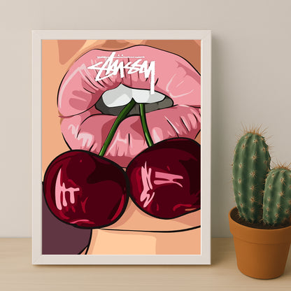 Cadre photo Stussy - Cherry Lips