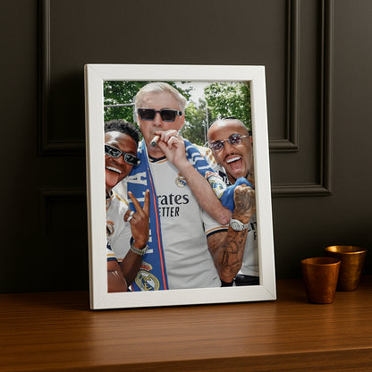 Cadre photo Carlo Ancelotti Real Madrid