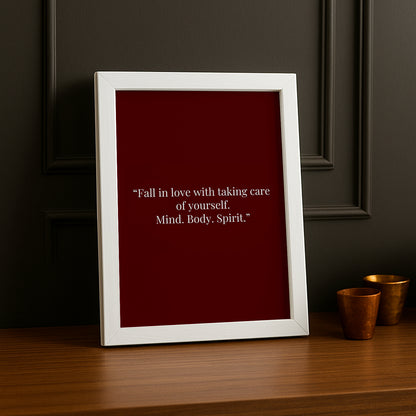 Cadre photo Citation - Fall In Love