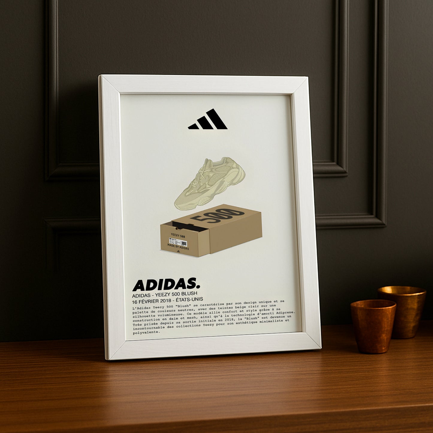 Adidas Yeezy 500 Blush Fotorahmen 