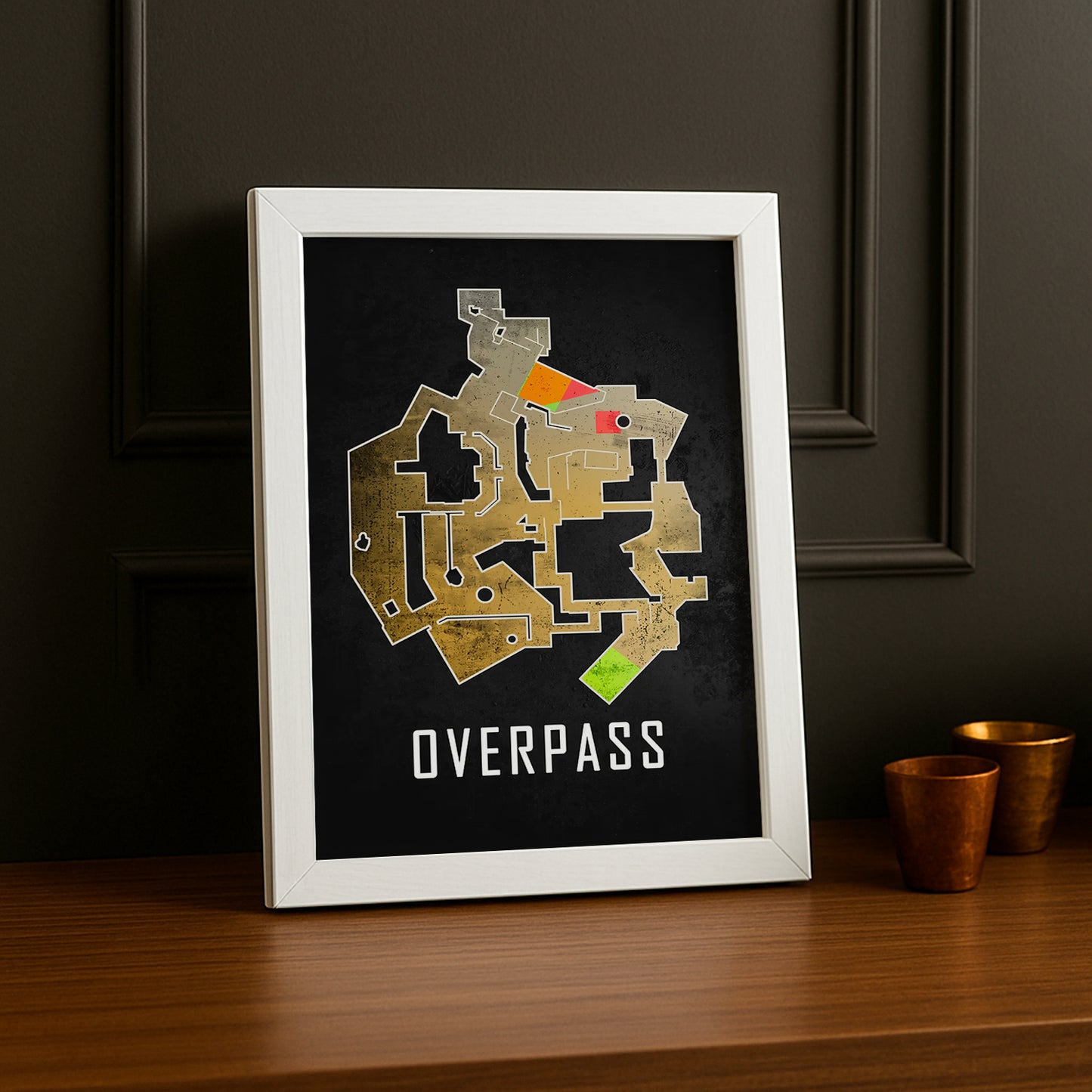 Cadre Photo Counter Strike - Map Overpass