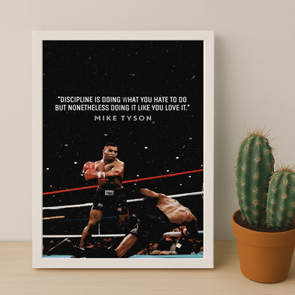 Cadre photo Motivation - Mike Tyson Citation