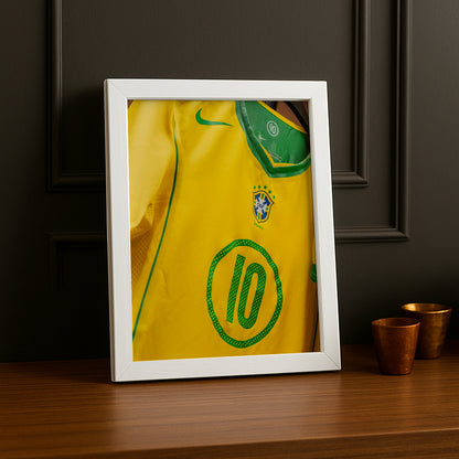Poster Maillot Football - Brazil Retro