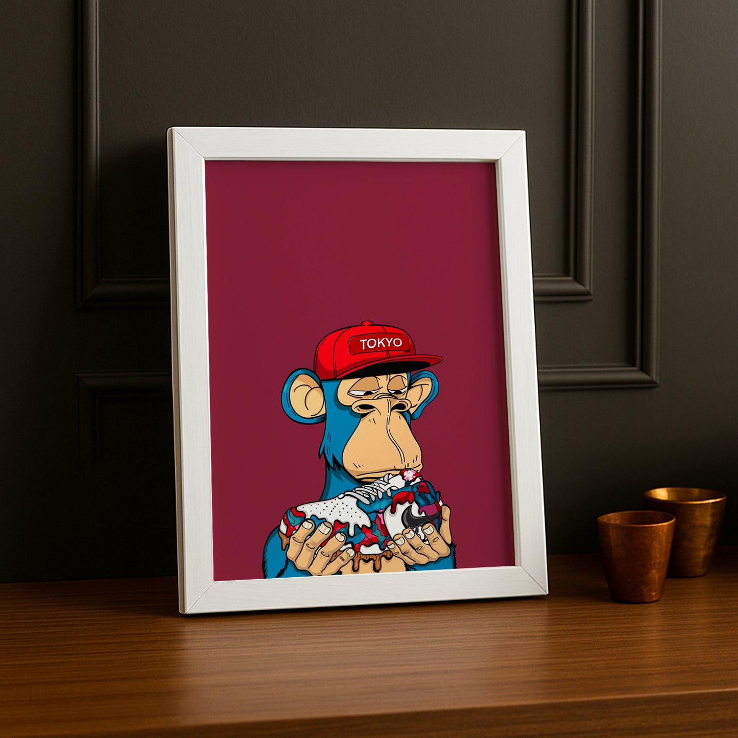 Cadre photo Bayc Nike Dunk SB Parra Abstract