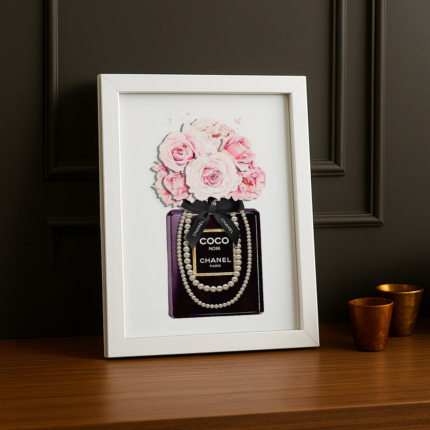 Poster Photo Chanel - Coco Noir Illustration