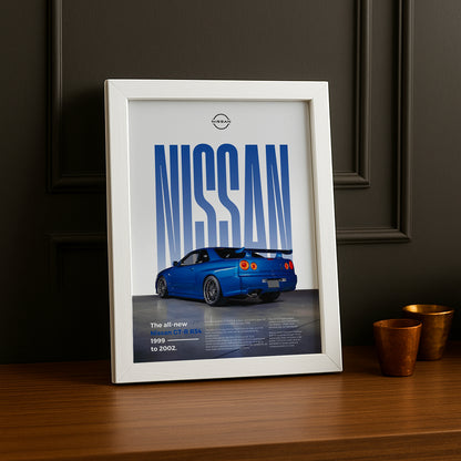 Poster Voitures - Nissan GT-R R-34