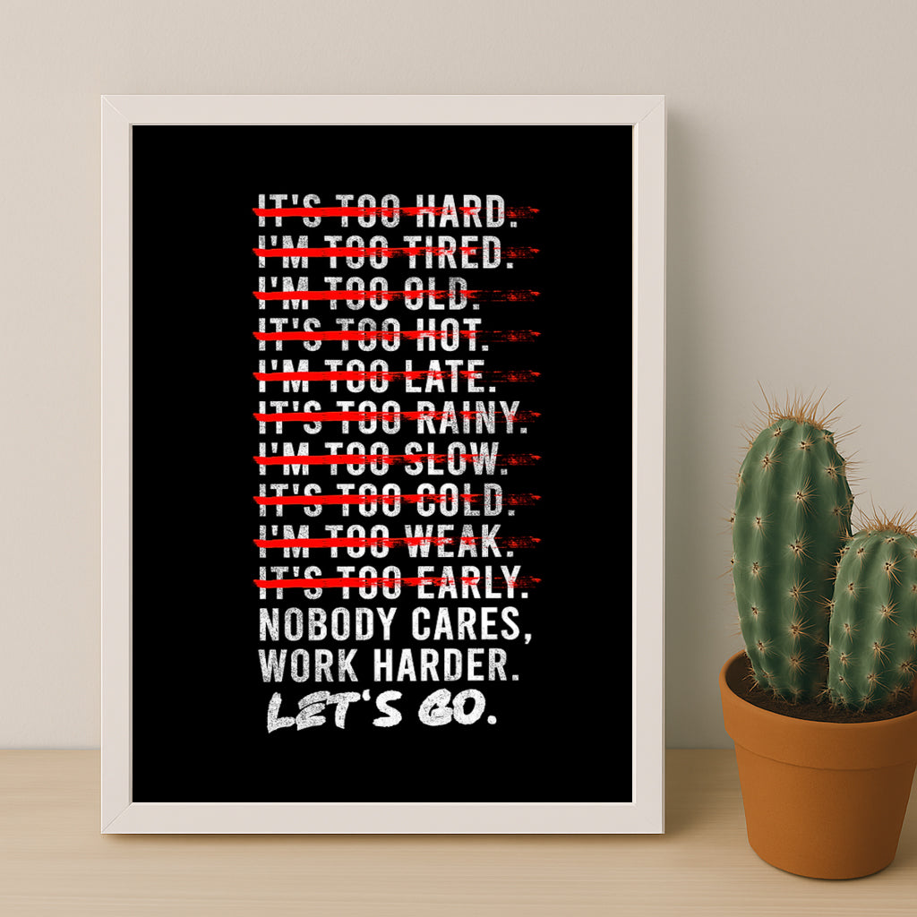 Cadre photo Motivation - Work Harder