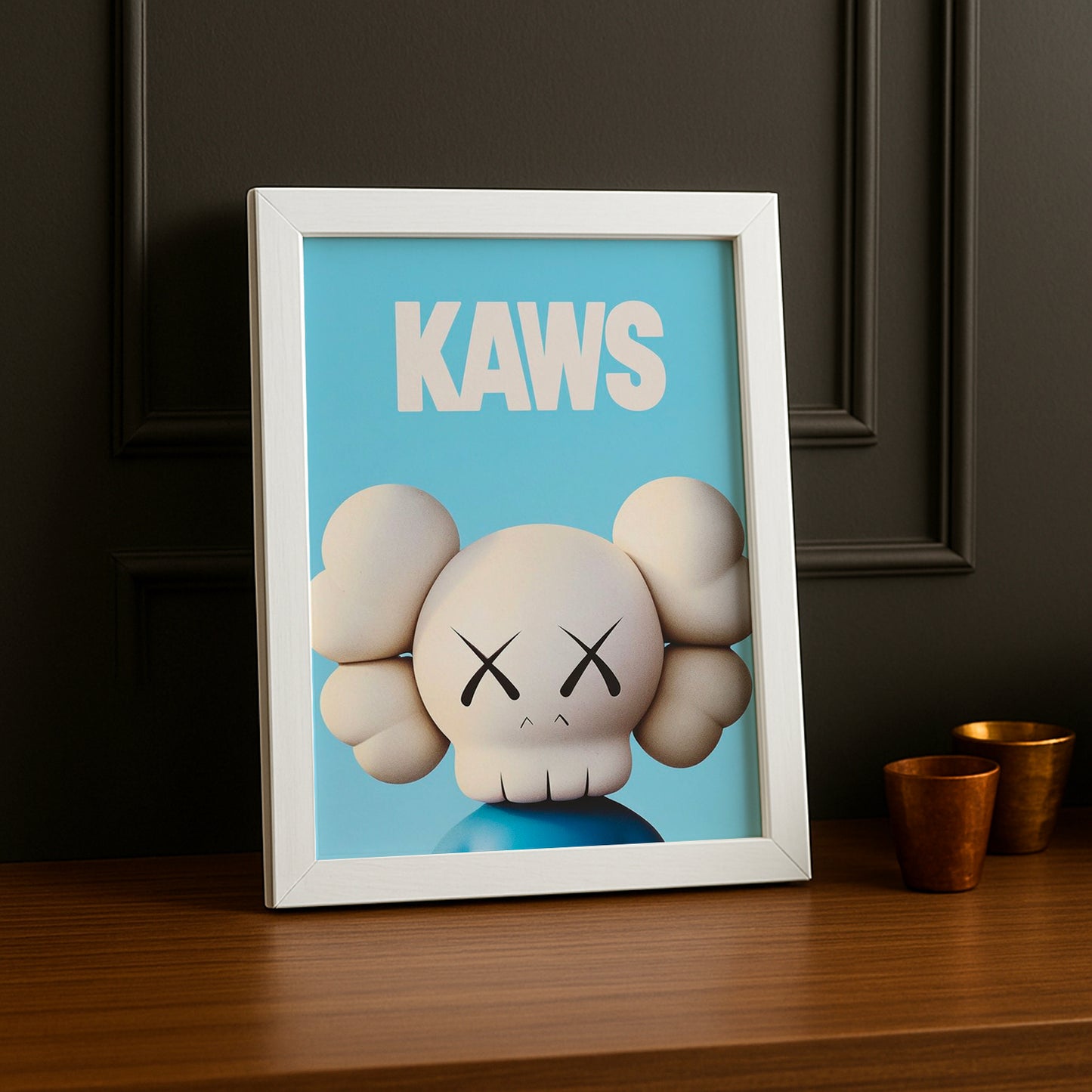 Cadre Photo Kaws - Blue Head
